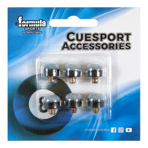 Blue Leather Screw In Tips