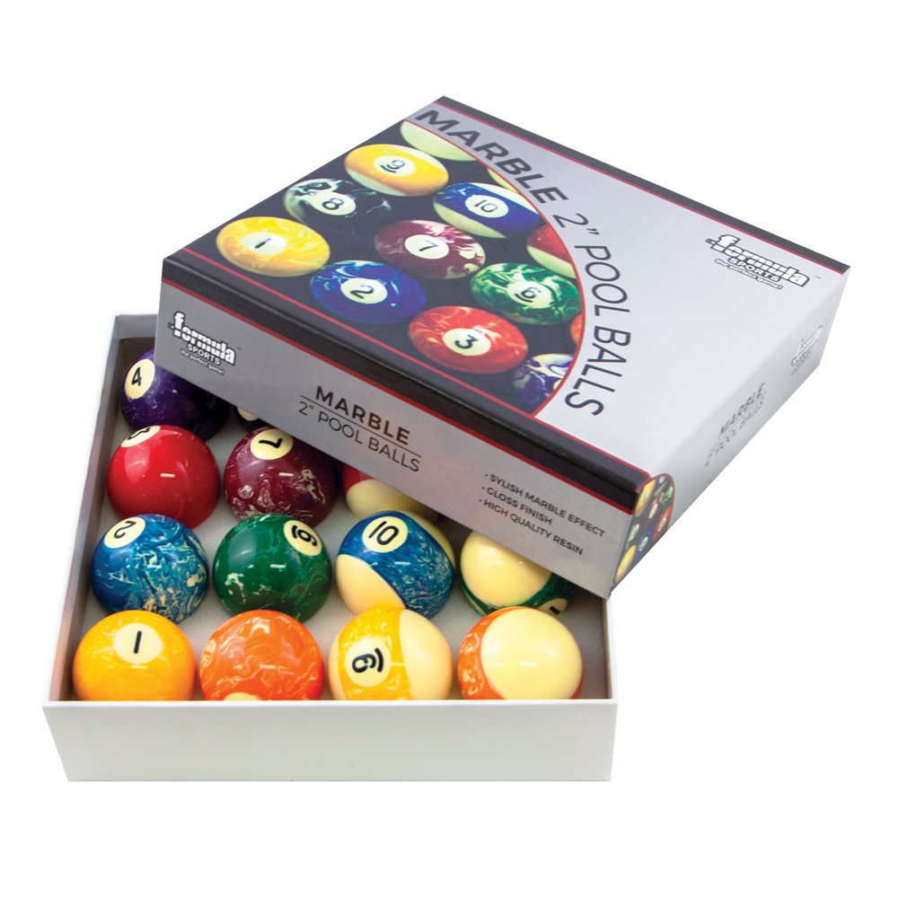 Marble Pool Balls 2″